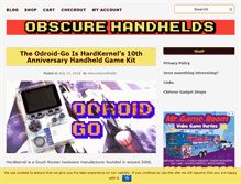 Tablet Screenshot of obscurehandhelds.com